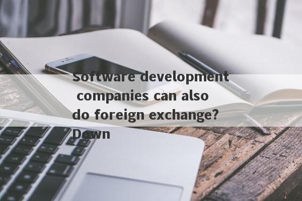 Software development companies can also do foreign exchange?Down