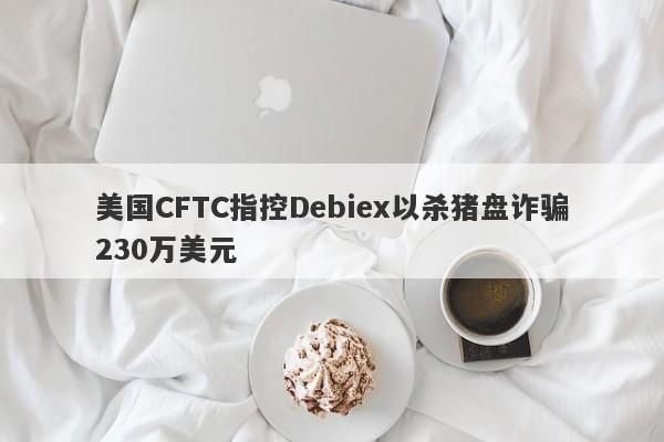 美国CFTC指控Debiex以杀猪盘诈骗230万美元