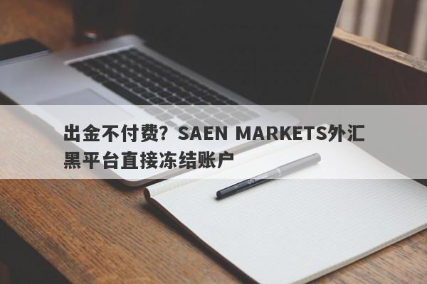 出金不付费？SAEN MARKETS外汇黑平台直接冻结账户