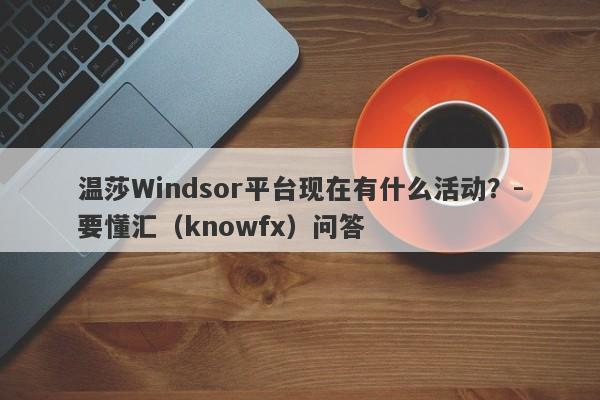 温莎Windsor平台现在有什么活动？-要懂汇（knowfx）问答