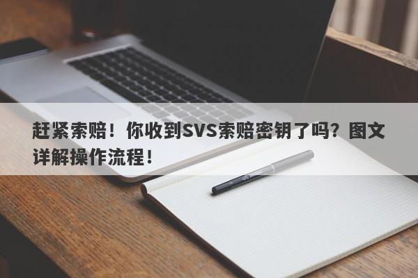 赶紧索赔！你收到SVS索赔密钥了吗？图文详解操作流程！