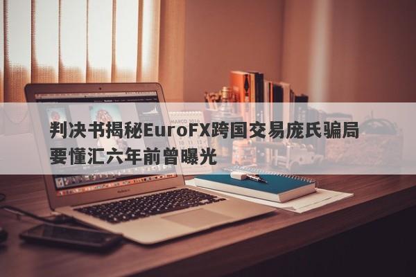 判决书揭秘EuroFX跨国交易庞氏骗局 要懂汇六年前曾曝光