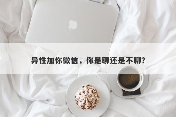 异性加你微信，你是聊还是不聊？