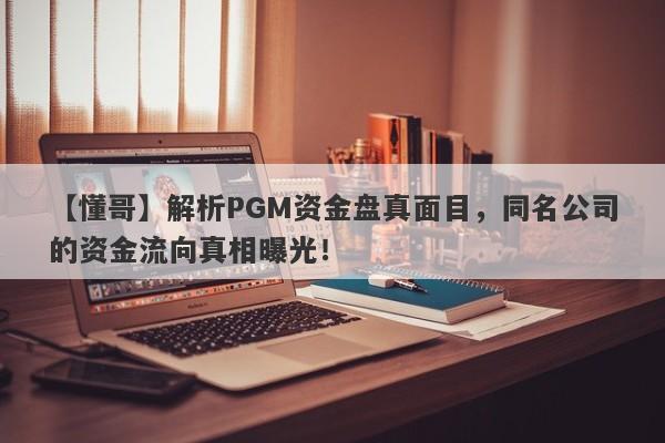 【懂哥】解析PGM资金盘真面目，同名公司的资金流向真相曝光！