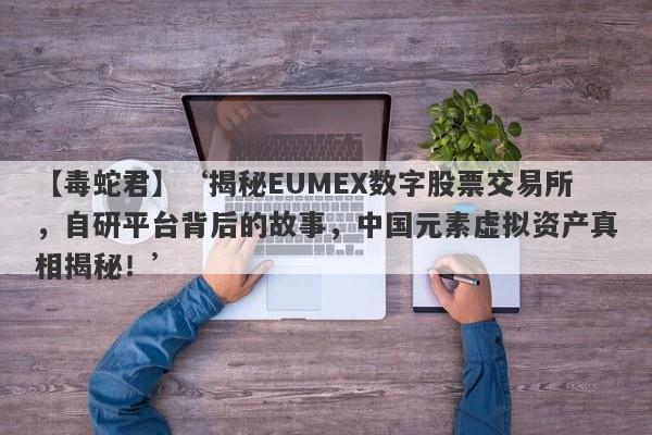 【毒蛇君】‘揭秘EUMEX数字股票交易所，自研平台背后的故事，中国元素虚拟资产真相揭秘！’