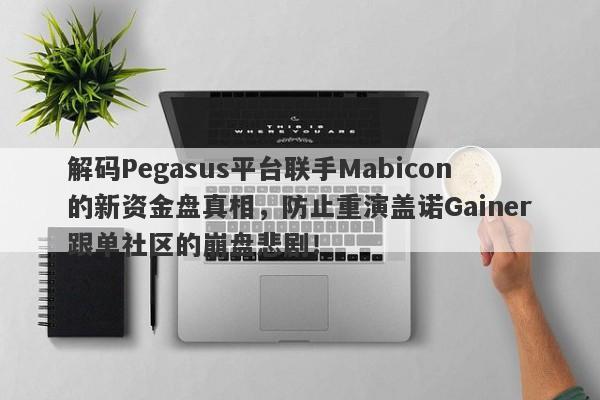 解码Pegasus平台联手Mabicon的新资金盘真相，防止重演盖诺Gainer跟单社区的崩盘悲剧！