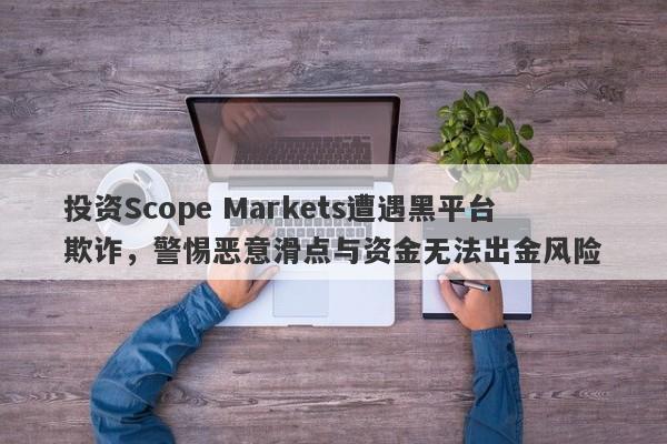 投资Scope Markets遭遇黑平台欺诈，警惕恶意滑点与资金无法出金风险