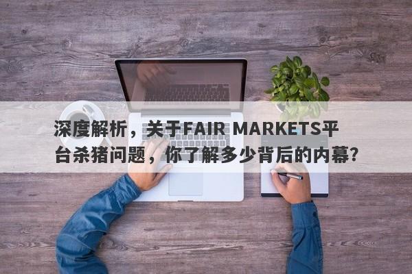 深度解析，关于FAIR MARKETS平台杀猪问题，你了解多少背后的内幕？