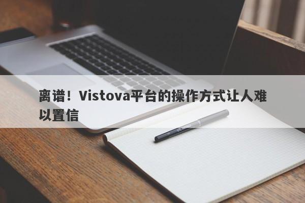 离谱！Vistova平台的操作方式让人难以置信