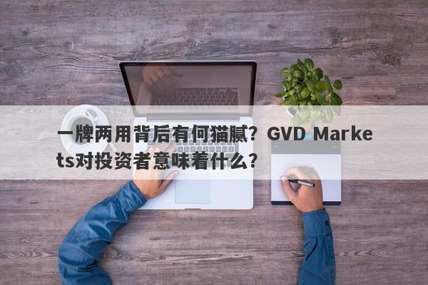 一牌两用背后有何猫腻？GVD Markets对投资者意味着什么？